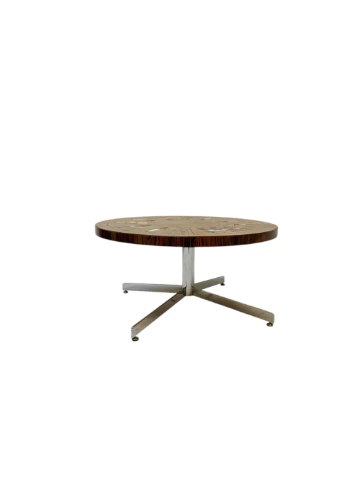 Mid-Century Modern Coffee Table with Tiles by Denisco, 1970s